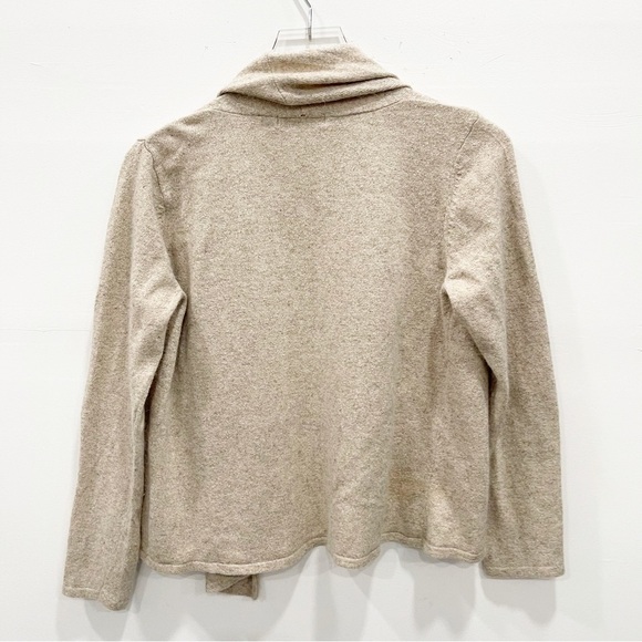 Pria Crop Waterfall Cardigan Sweater Silk Angora Lambswool Medium Lagenlook - Picture 2 of 6